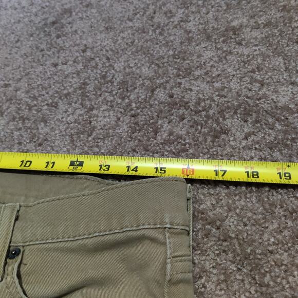 Levi's 513 Slim Straight Jeans Men's 32 x 29 Beige / Tan / Khaki Red Tab - Picture 6 of 8